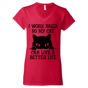 Softstyle® Women’s V-Neck T-Shirt Thumbnail