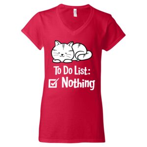 Softstyle® Women’s V-Neck T-Shirt Thumbnail