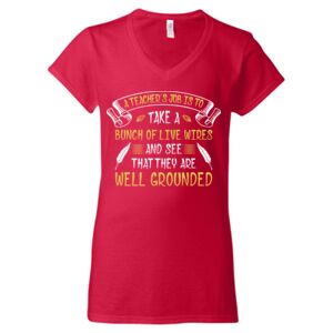 Softstyle® Women’s V-Neck T-Shirt Thumbnail