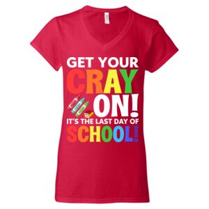 Softstyle® Women’s V-Neck T-Shirt Thumbnail