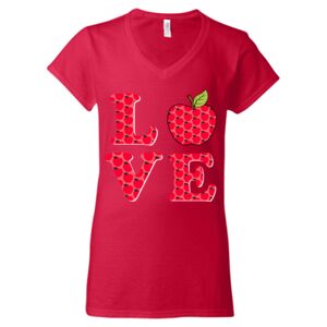 Softstyle® Women’s V-Neck T-Shirt Thumbnail