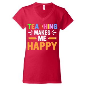 Softstyle® Women’s V-Neck T-Shirt Thumbnail