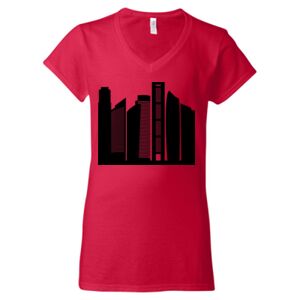 Softstyle® Women’s V-Neck T-Shirt Thumbnail
