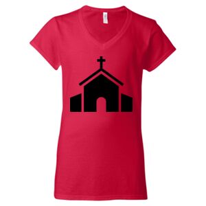 Softstyle® Women’s V-Neck T-Shirt Thumbnail