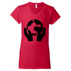 Softstyle® Women’s V-Neck T-Shirt Thumbnail