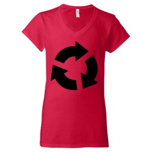 Softstyle® Women’s V-Neck T-Shirt Thumbnail