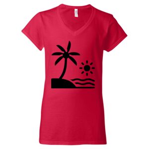Softstyle® Women’s V-Neck T-Shirt Thumbnail
