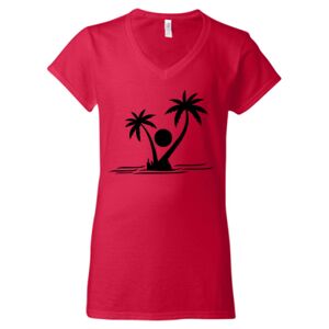 Softstyle® Women’s V-Neck T-Shirt Thumbnail