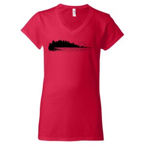 Softstyle® Women’s V-Neck T-Shirt Thumbnail