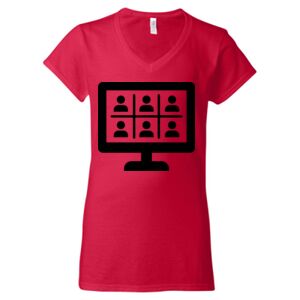 Softstyle® Women’s V-Neck T-Shirt Thumbnail