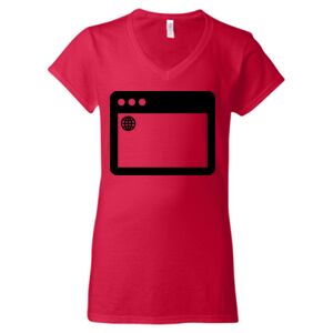 Softstyle® Women’s V-Neck T-Shirt Thumbnail