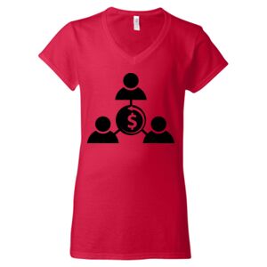 Softstyle® Women’s V-Neck T-Shirt Thumbnail