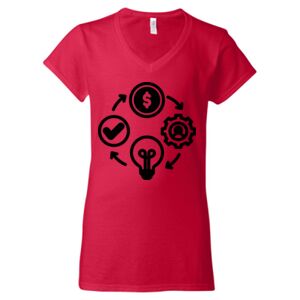 Softstyle® Women’s V-Neck T-Shirt Thumbnail