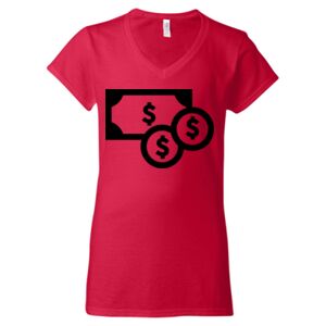 Softstyle® Women’s V-Neck T-Shirt Thumbnail