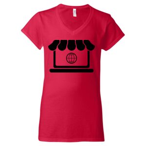 Softstyle® Women’s V-Neck T-Shirt Thumbnail