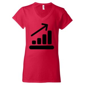 Softstyle® Women’s V-Neck T-Shirt Thumbnail