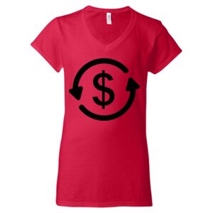 Softstyle® Women’s V-Neck T-Shirt Thumbnail