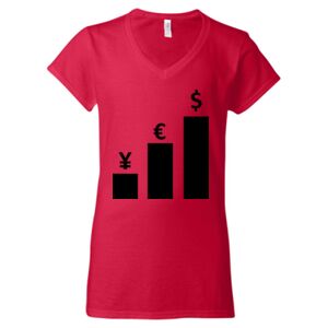 Softstyle® Women’s V-Neck T-Shirt Thumbnail