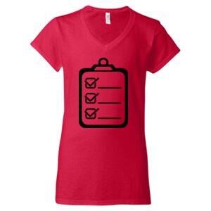 Softstyle® Women’s V-Neck T-Shirt Thumbnail