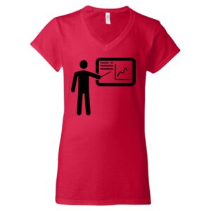 Softstyle® Women’s V-Neck T-Shirt Thumbnail