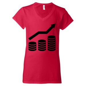 Softstyle® Women’s V-Neck T-Shirt Thumbnail