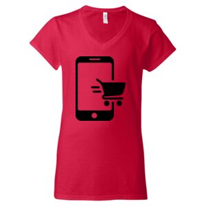 Softstyle® Women’s V-Neck T-Shirt Thumbnail