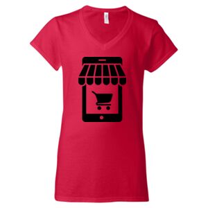 Softstyle® Women’s V-Neck T-Shirt Thumbnail