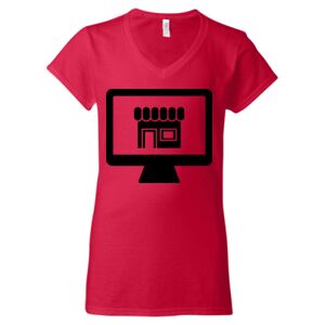 Softstyle® Women’s V-Neck T-Shirt Thumbnail