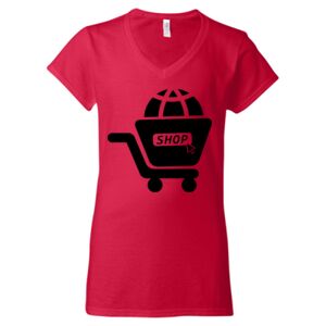 Softstyle® Women’s V-Neck T-Shirt Thumbnail