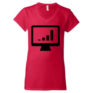 Softstyle® Women’s V-Neck T-Shirt Thumbnail