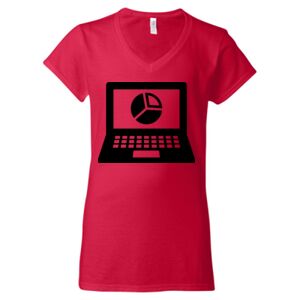 Softstyle® Women’s V-Neck T-Shirt Thumbnail