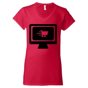 Softstyle® Women’s V-Neck T-Shirt Thumbnail