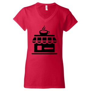Softstyle® Women’s V-Neck T-Shirt Thumbnail