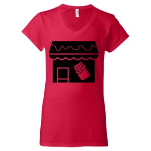Softstyle® Women’s V-Neck T-Shirt Thumbnail