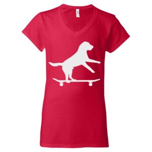 Softstyle® Women’s V-Neck T-Shirt Thumbnail