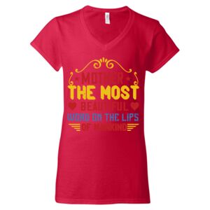 Softstyle® Women’s V-Neck T-Shirt Thumbnail