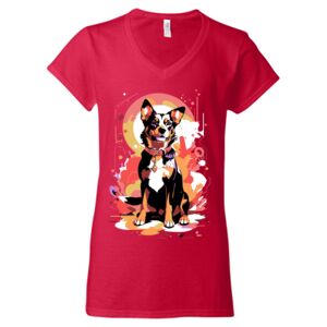 Softstyle® Women’s V-Neck T-Shirt Thumbnail