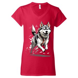 Softstyle® Women’s V-Neck T-Shirt Thumbnail