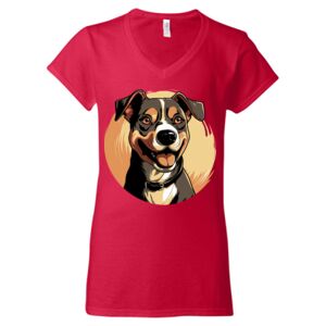 Softstyle® Women’s V-Neck T-Shirt Thumbnail