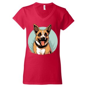 Softstyle® Women’s V-Neck T-Shirt Thumbnail