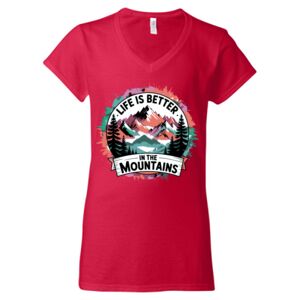 Softstyle® Women’s V-Neck T-Shirt Thumbnail