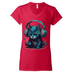 Softstyle® Women’s V-Neck T-Shirt Thumbnail