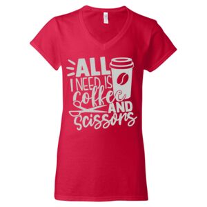 Softstyle® Women’s V-Neck T-Shirt Thumbnail