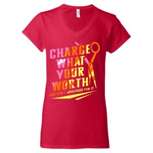 Softstyle® Women’s V-Neck T-Shirt Thumbnail