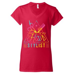 Softstyle® Women’s V-Neck T-Shirt Thumbnail