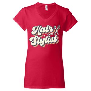 Softstyle® Women’s V-Neck T-Shirt Thumbnail