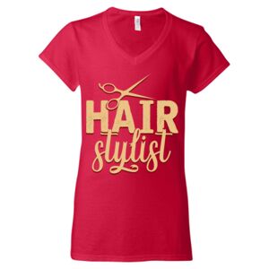 Softstyle® Women’s V-Neck T-Shirt Thumbnail