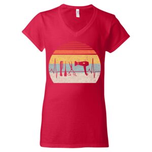 Softstyle® Women’s V-Neck T-Shirt Thumbnail
