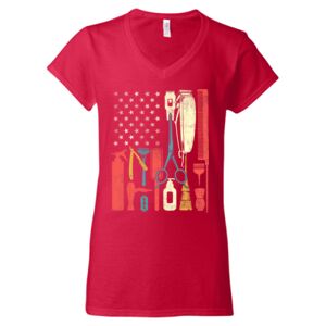 Softstyle® Women’s V-Neck T-Shirt Thumbnail