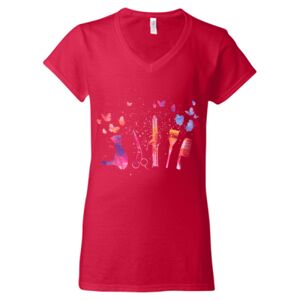 Softstyle® Women’s V-Neck T-Shirt Thumbnail